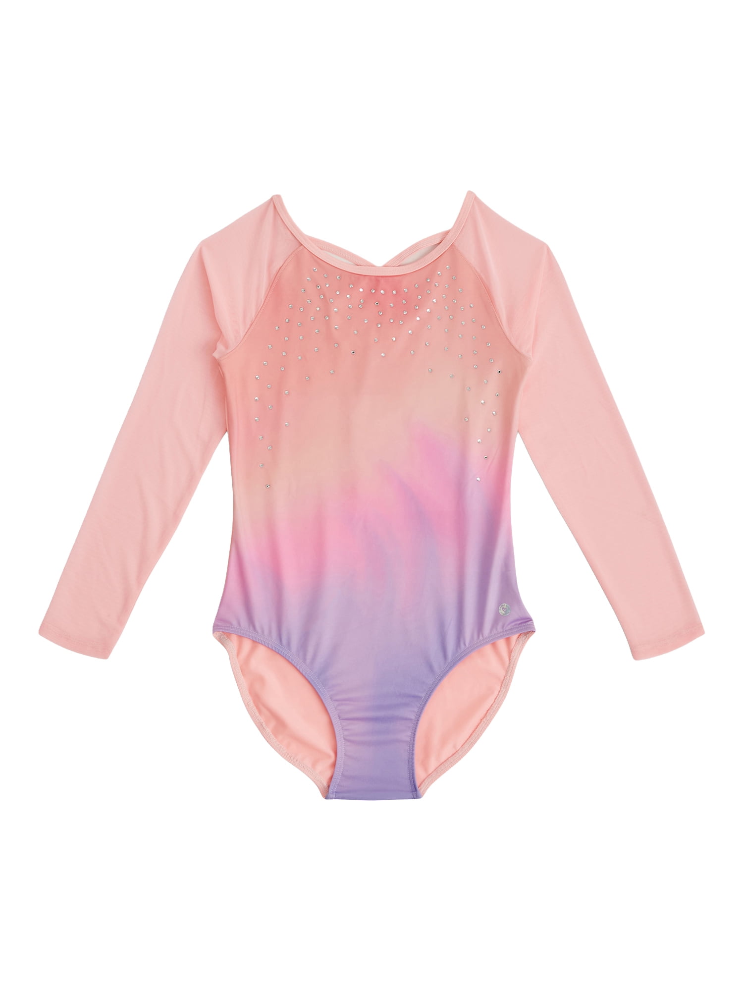 Justice Girls' Long Sleeve Ombre Print Leotard, Sizes XS-XL - Walmart.com