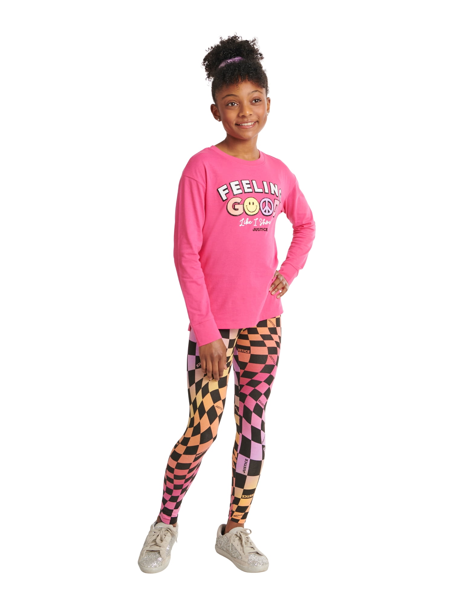 Girls Long Sleeve T-Shirt & Legging Set, Sizes XS-XLP Walmart.com