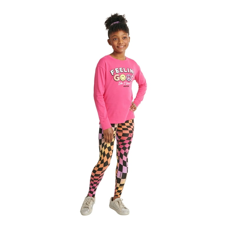 Justice Girls Long Sleeve T-Shirt & Legging Set, Sizes XS-XLP 