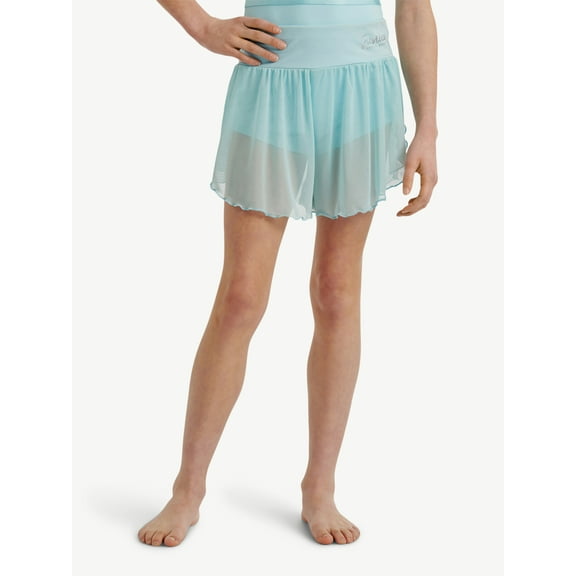 Justice Girls' Mesh Flutter Skirt with Built In Shorts, Sizes XS-XL