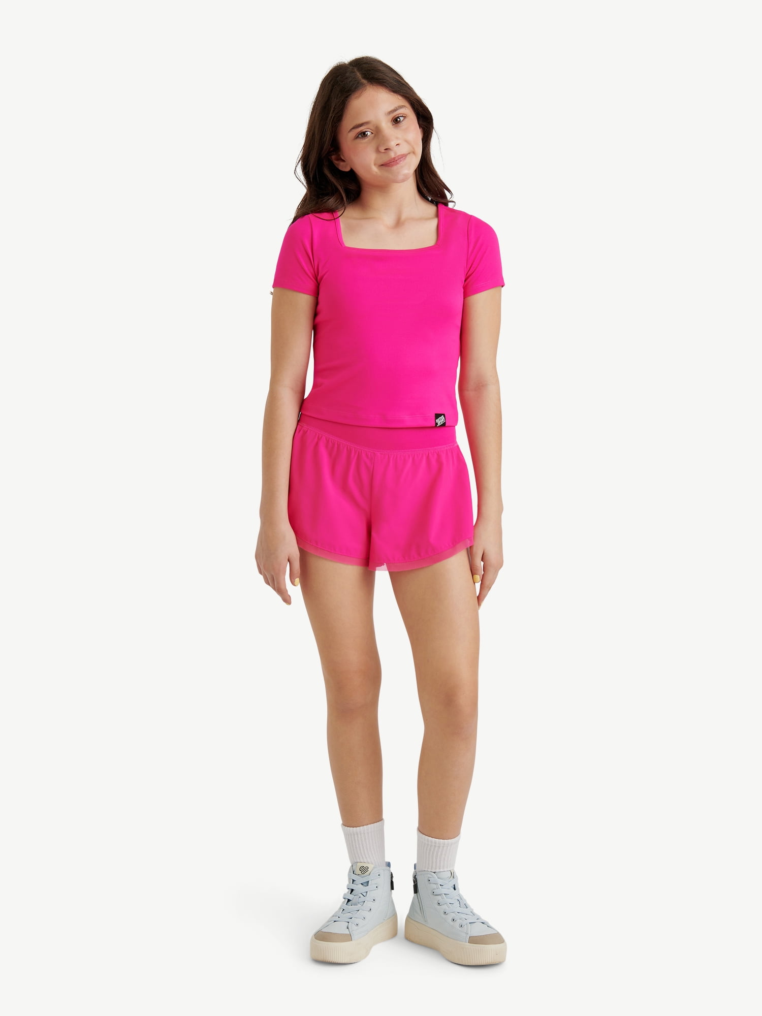 Justice Girls Mesh Hem Tulip Short Set, Sizes XS - XLP