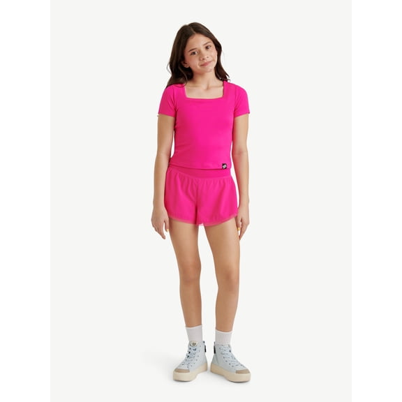 Justice Girls Mesh Hem Tulip Short Set, Sizes XS - XLP