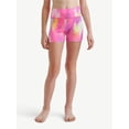 thumbnail image 1 of Justice High Waisted Mesh Side Spandex Dance Shorts for Girls, Sizes XS-XL, 1 of 4