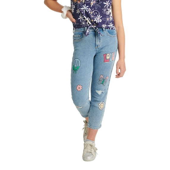 Justice Girls Mini Mom Jean, Sizes 6-18, Slim & Plus