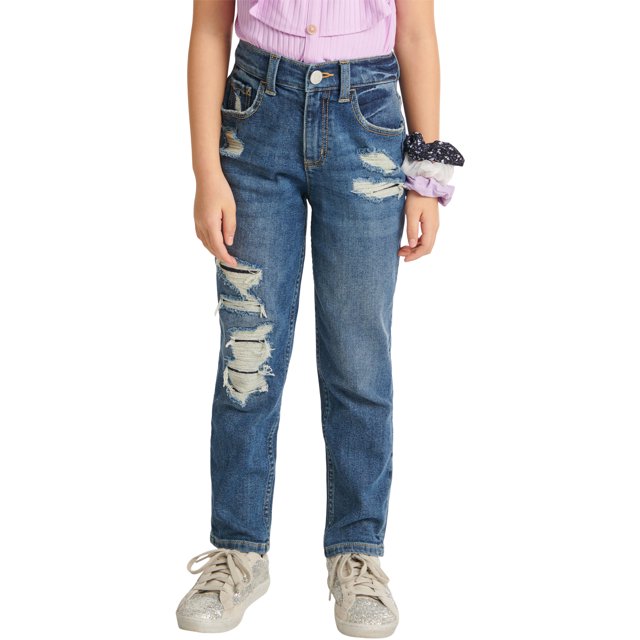 Justice Girls Cargo Denim Pant, Sizes 6-18, Slim & Plus Justice Girls Cargo Denim Pant, Sizes 6-18, Slim & Plus