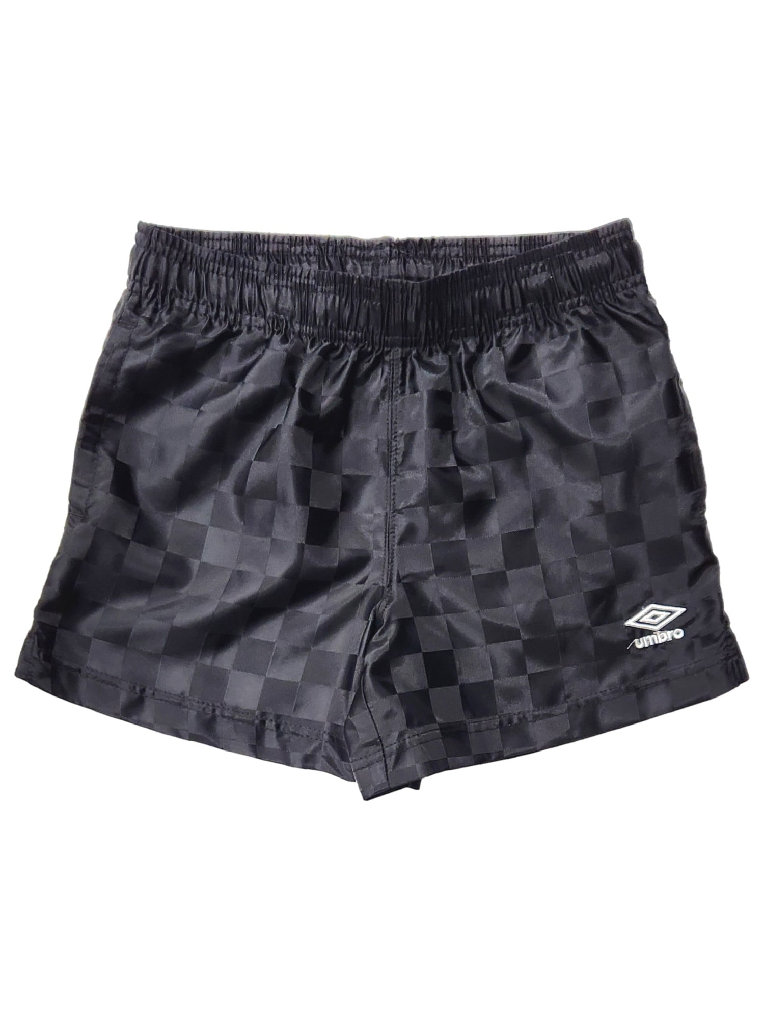 Umbro Girls Black Checker Print Athletic Soccer Shorts Medium 10 12 Walmart