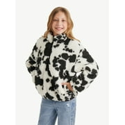 JUSTICE Girls Mock Neck Sherpa, Sizes XS - XLP