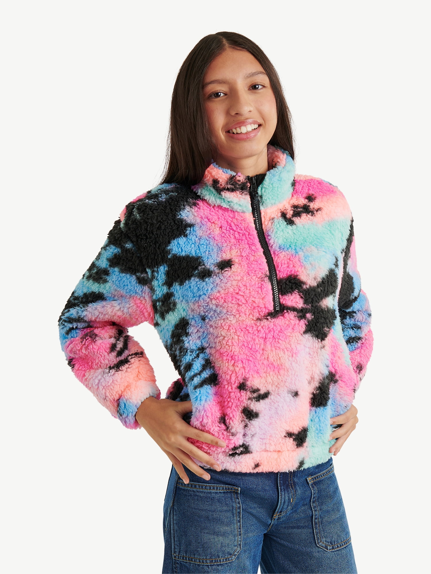 Justice Girls Mock Neck Sherpa, Sizes XS - XLP