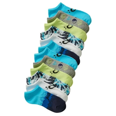 Justice Girls No-Show Socks, 12-Pack, Sizes M-L