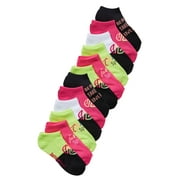 JUSTICE Girls No-Show Socks, 12-Pack, Sizes M-L