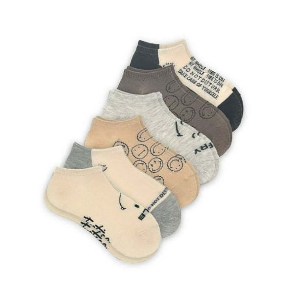 Justice Girls No-Show Socks 6-Pack, Sizes M-L