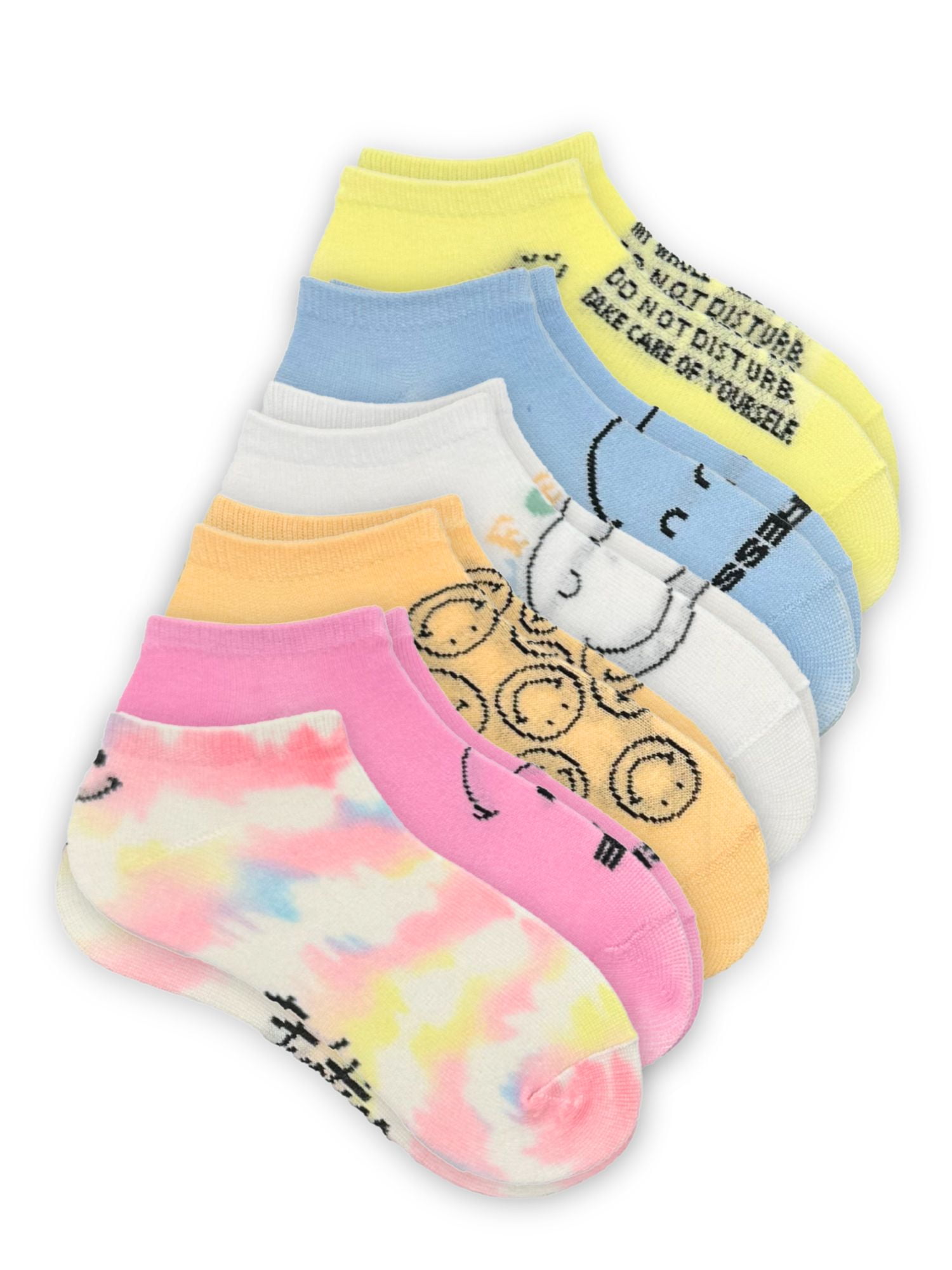Justice Girls No-Show Socks 6-Pack, Sizes M-L