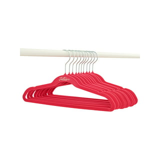 BAGAIL Kids Velvet Hangers 14” Inch Children's Clothes Hangers Non-Slip  Baby Hangers for Infant/Toddler (Ivory,50pack)