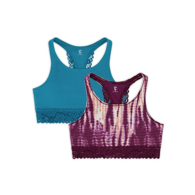 Justice Girls Oh So Soft 2Pk Racerback Day Bras Sz 2838