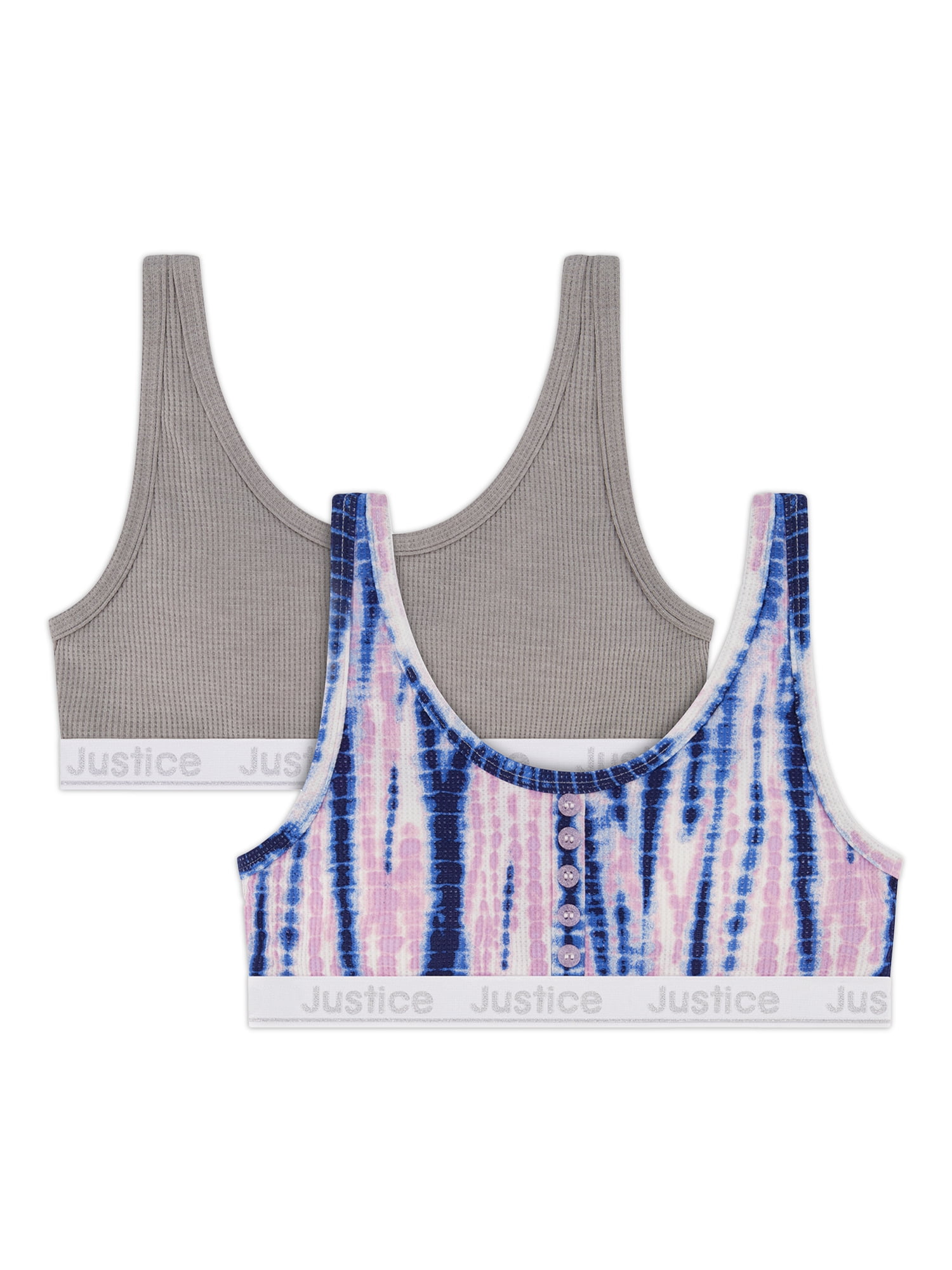 justice sports bra  Bralet tops, Justice bras, Blue crop tops