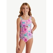 Girls One Piece Center Cinched Swimsuit, sizes XS-XL