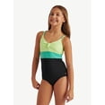 thumbnail image 1 of Justice Girls One Piece Ribbed Keyhole Swimsuit, sizes XS-XL, 1 of 5