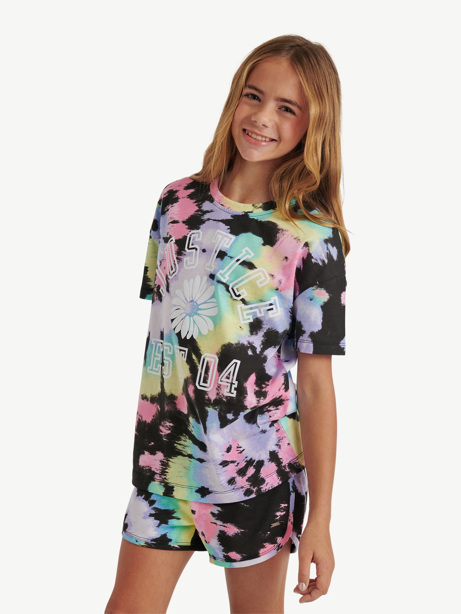 Justice Girls Oversized Graphic Tee, Sizes XS-XLP