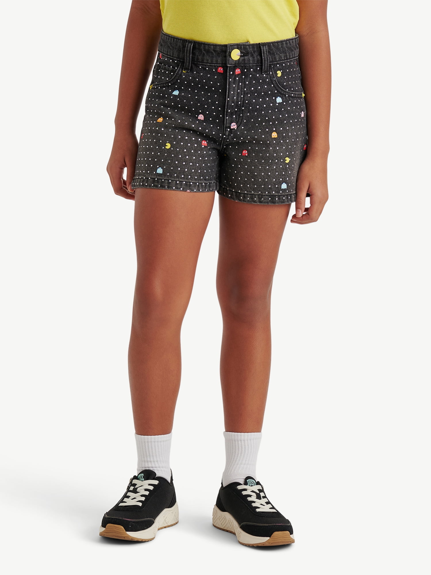 Justice Girls PAC-MAN Embellished Denim Short, Sizes 6-18