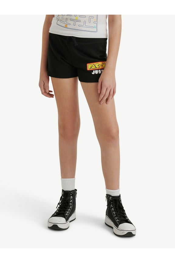 Girls PAC-MAN Fleece Short, Sizes XS-XL & Plus