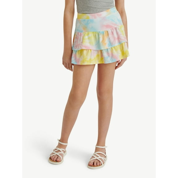 Justice Girls PAC-MAN Tiered Ruffle Skirt, Sizes XS-XL & Plus
