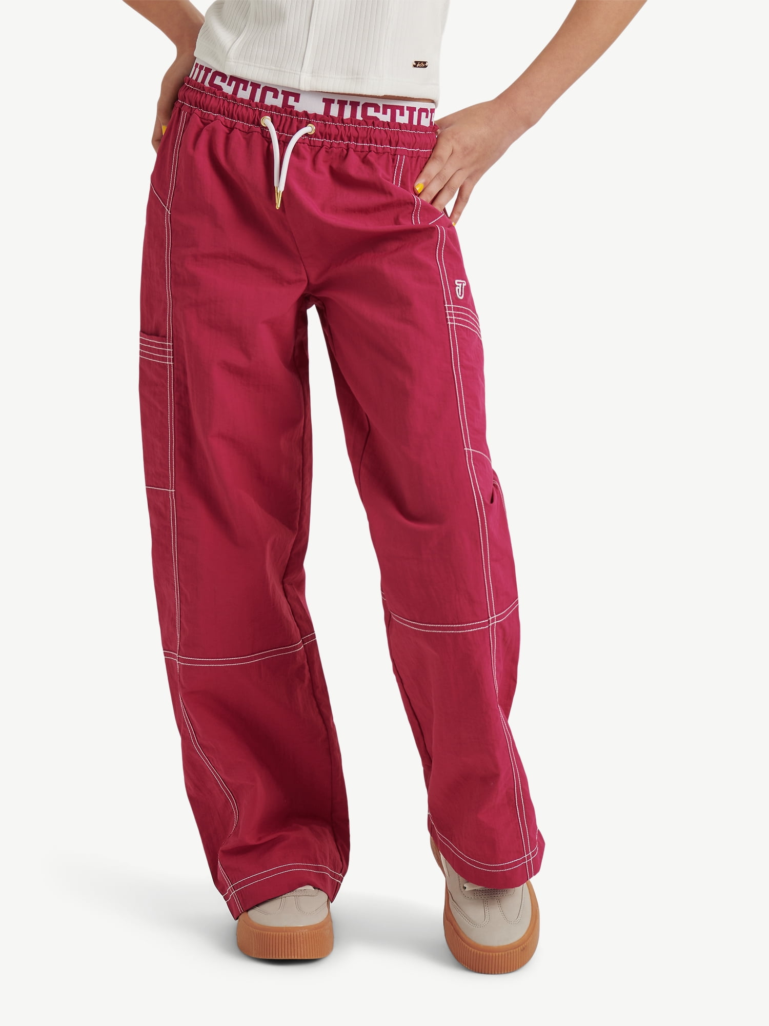 Justice Girls Parachute Windbreaker Pant, Sizes XS - XLP