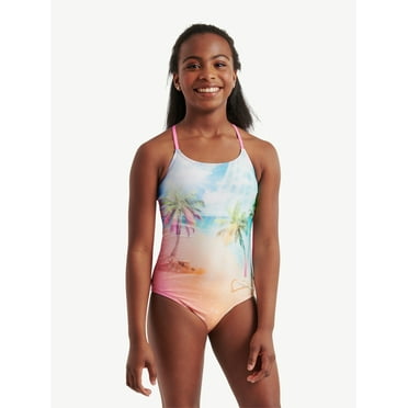 Justice Girls Photoreal Swimsuit,1-Piece, Sizes XS-XLP