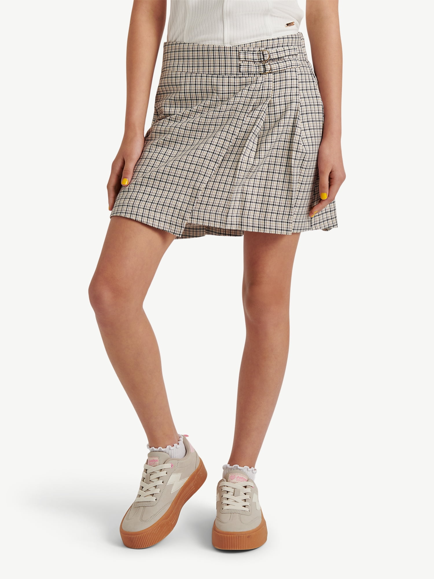Justice Girls Plaid Pleated Skirt, Sizes XS - XLP