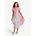 thumbnail image 1 of Justice Girls Pleated Ombre Dress, Sizes XS-XLP, 1 of 7