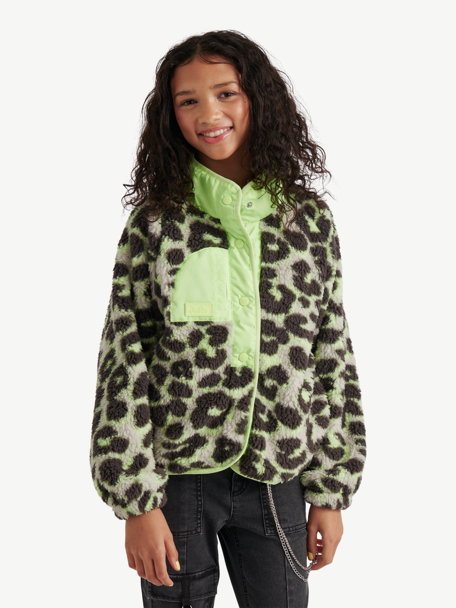 Justice Girls Printed Sherpa, Sizes XS - XL