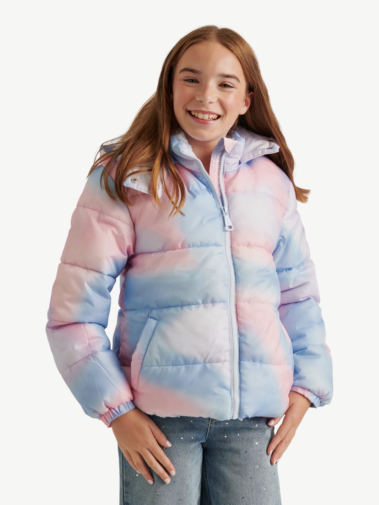 Justice Girls Puffer Jacket, Sizes XS - XL