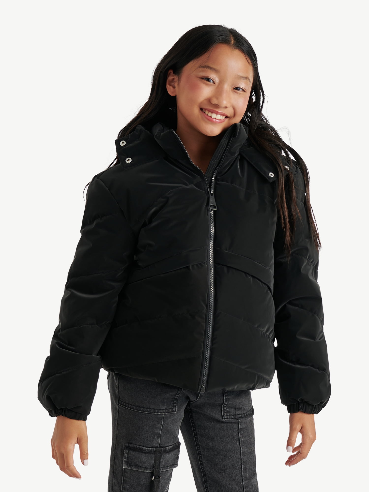 Justice Girls Puffer Jacket, Sizes XS - XL