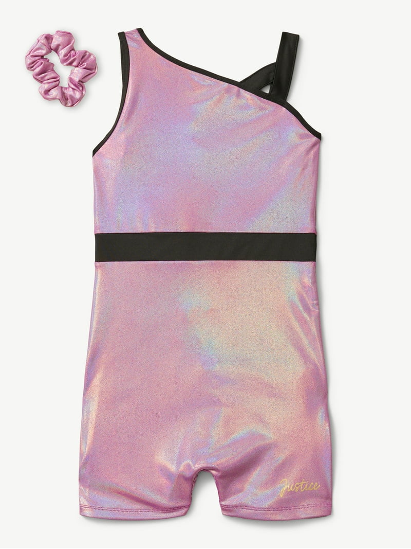 Justice Girls Gymnastic Leotard Biketard for Teens with Matching