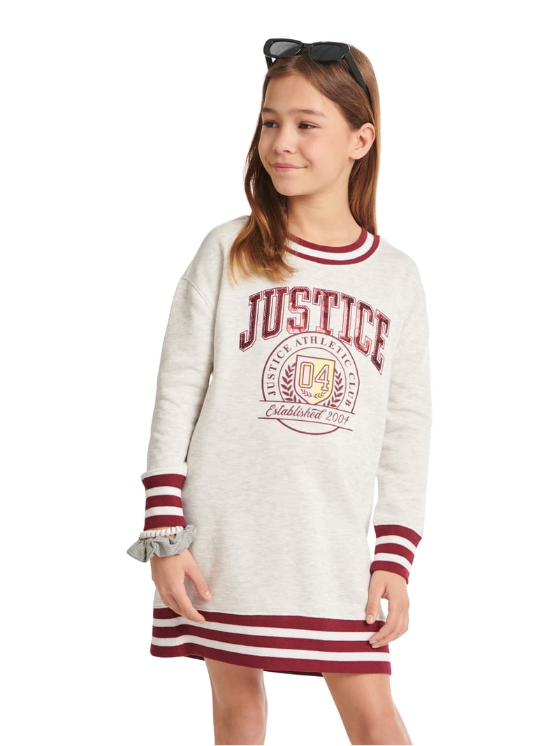 cute dresses from justice Justice Girls 2Fer Babydoll Plaid Dress, Sizes XS-XLP
