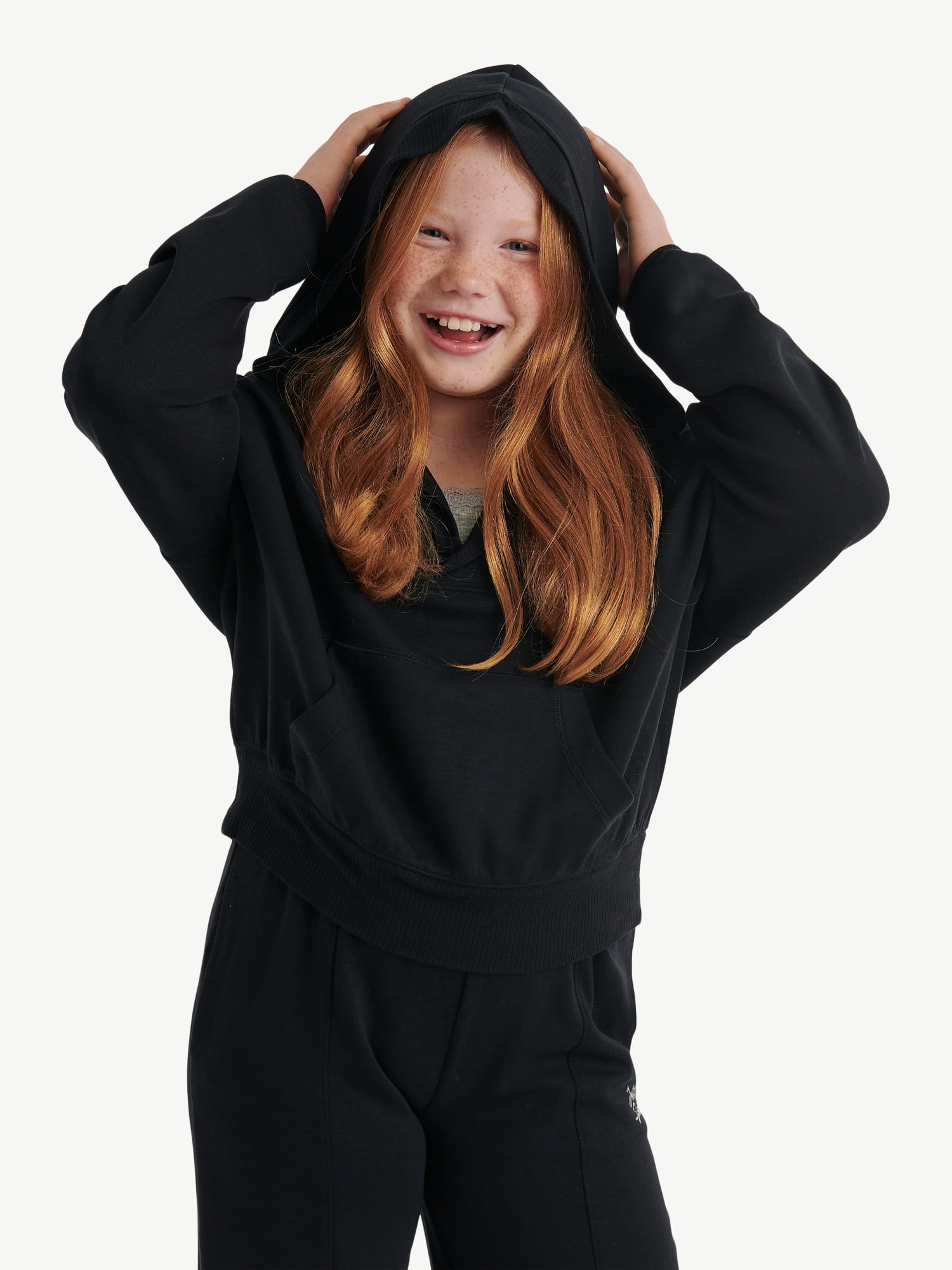 Justice Girls Rib Detail Hoodie, Sizes XS - XLP