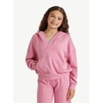thumbnail image 1 of Justice Girls Rib Detail Hoodie, Sizes XS - XLP, 1 of 8