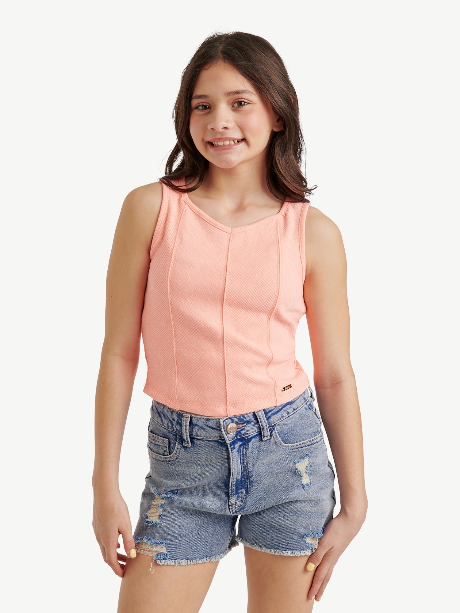Justice Girls Rib Tank, Sizes XS - XLP