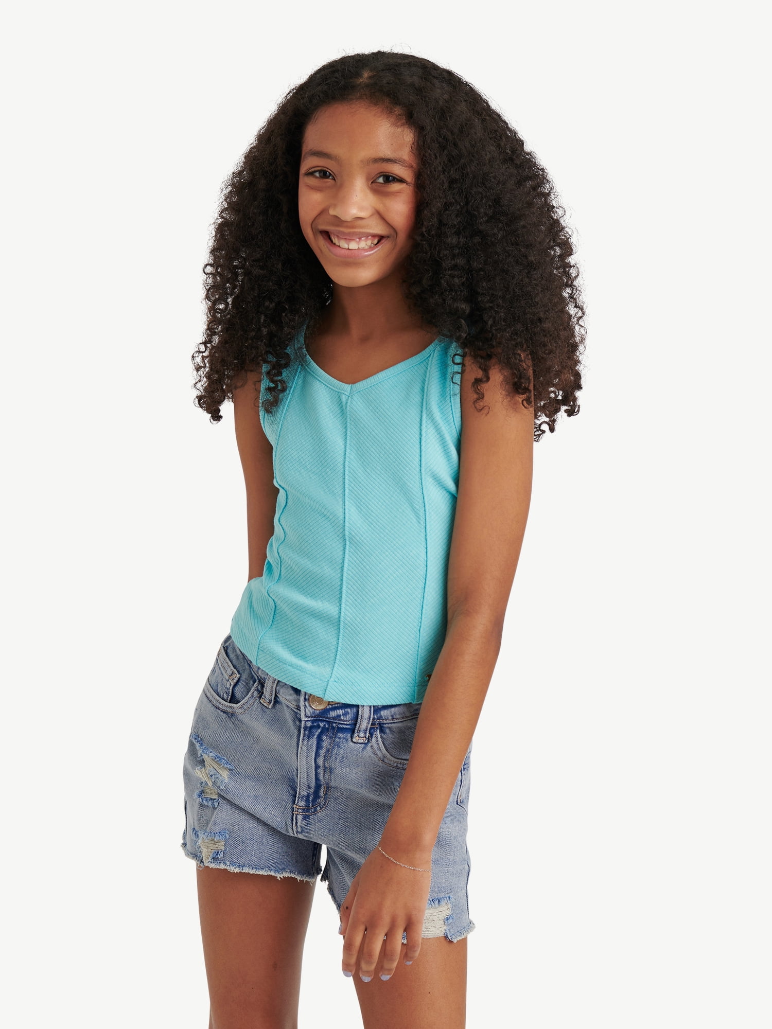 Justice Girls Rib Tank, Sizes XS - XLP