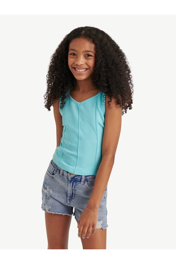 Girls Rib Tank, Sizes XS - XLP