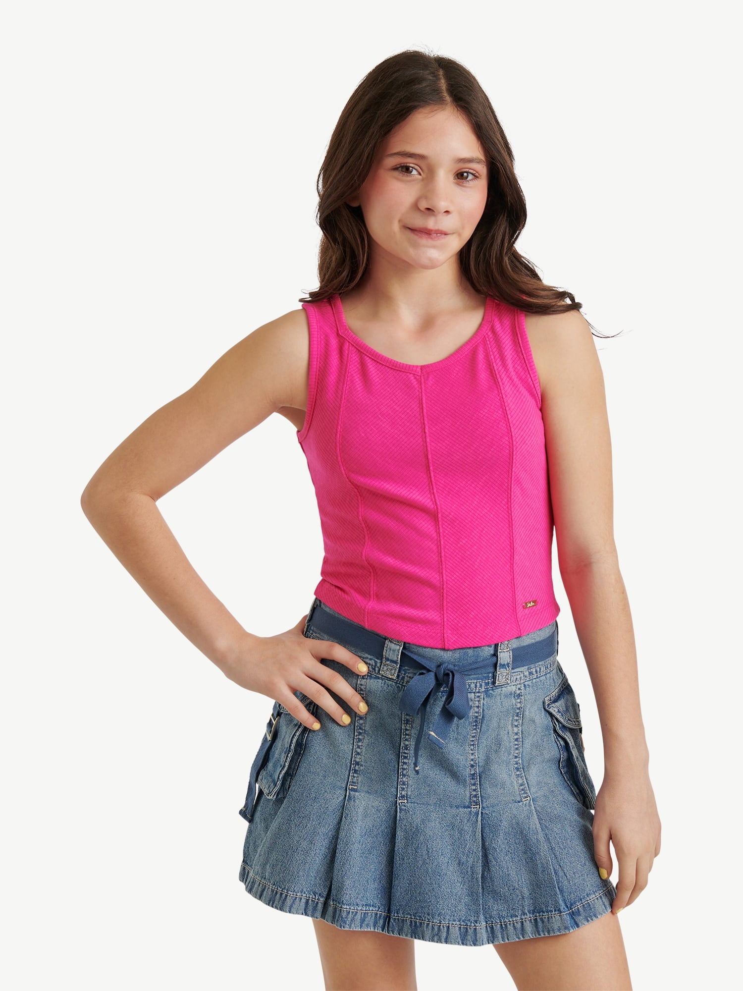 Justice Girls Rib Tank, Sizes XS - XLP - Walmart.com