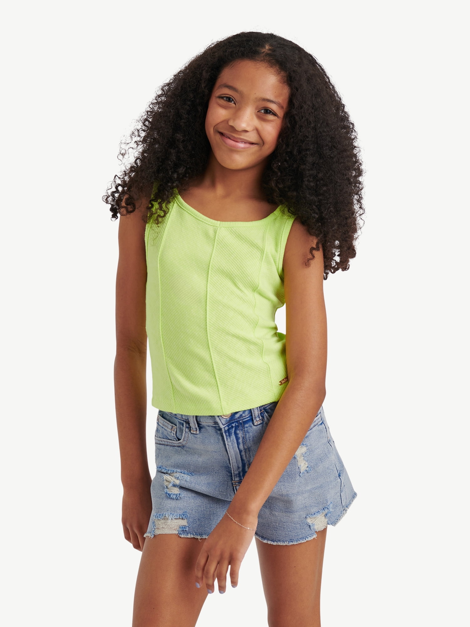 Justice Girls Rib Tank, Sizes XS - XLP