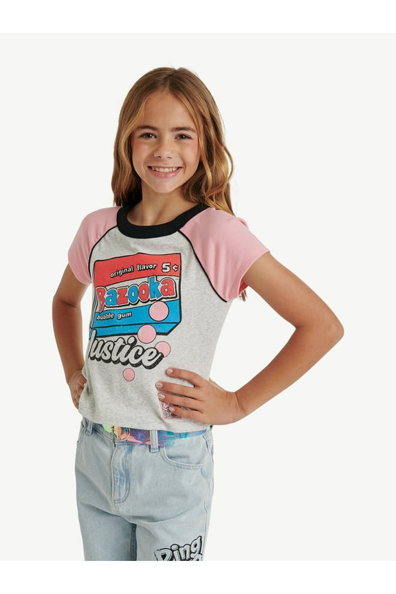 Girls Ring Pop Collab Raglan Baby Tee, Sizes XS-XLP