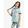 thumbnail image 1 of Justice Girls Ringer T-Shirt, Sizes XS-XL & Plus, 1 of 4