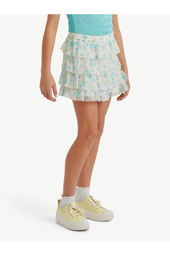 Girls Ruffle Skirt, Sizes XS - XLP