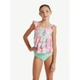 thumbnail image 1 of Justice Girls Ruffle Tankini Top with Bikini Bottom 2-Piece Swimsuit, Sizes 5-18, 1 of 4