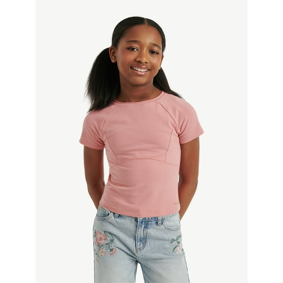Justice Girls Seamed Tee, Sizes XS - XLP