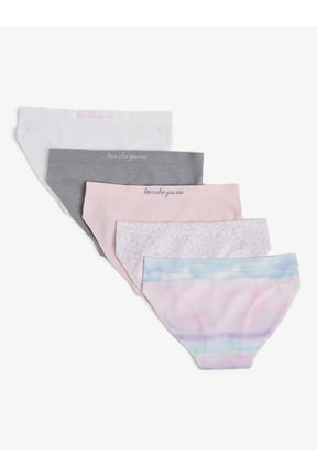Girls Seamless Bikini Undies, 5-Pack, Sizes 6-16