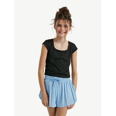 Justice Girls Seamless Cap Sleeve Tee, Sizes XS - XLP