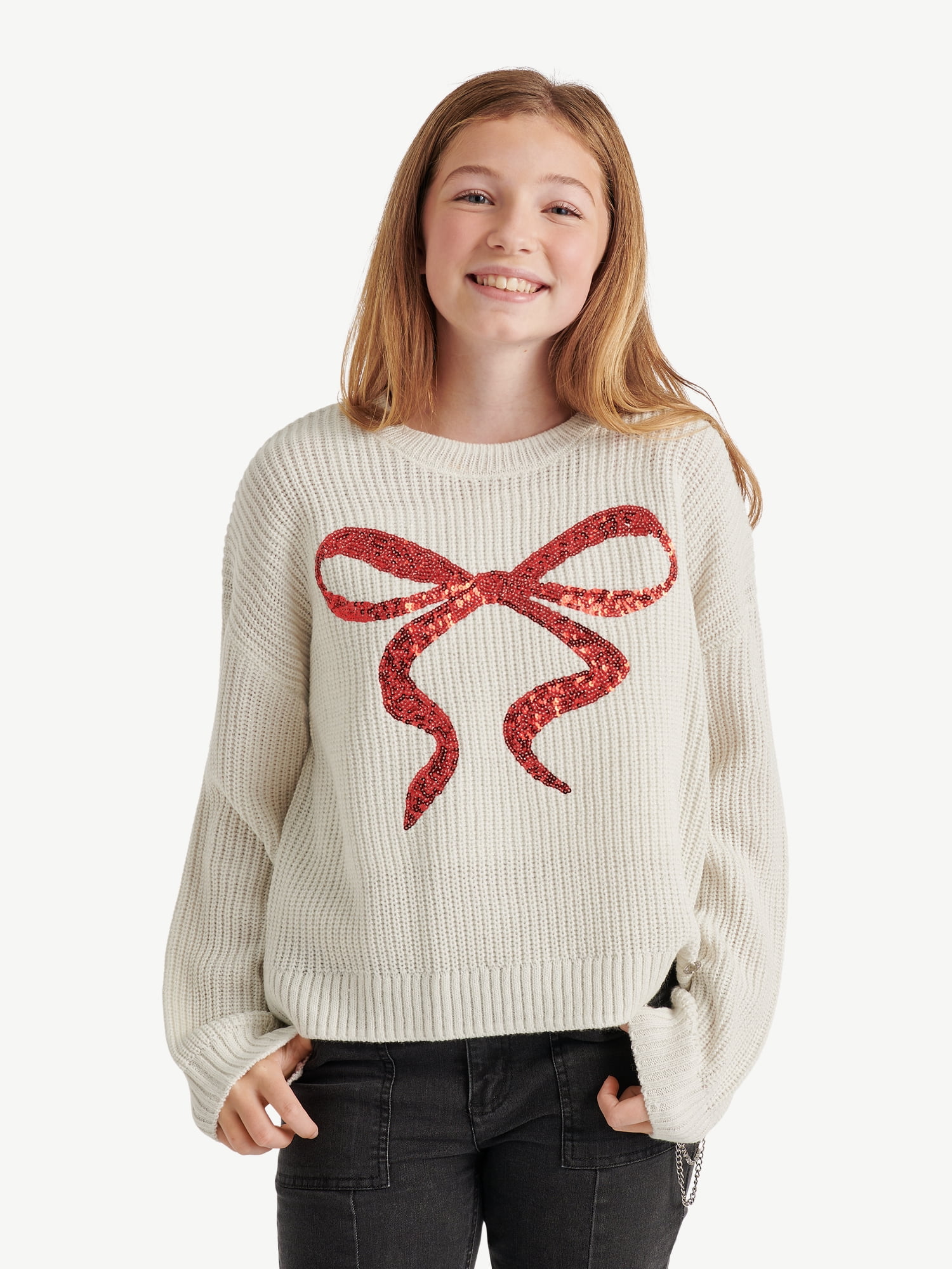 Justice Girls Sequin Graphic Sweater, Sizes XS - XLP