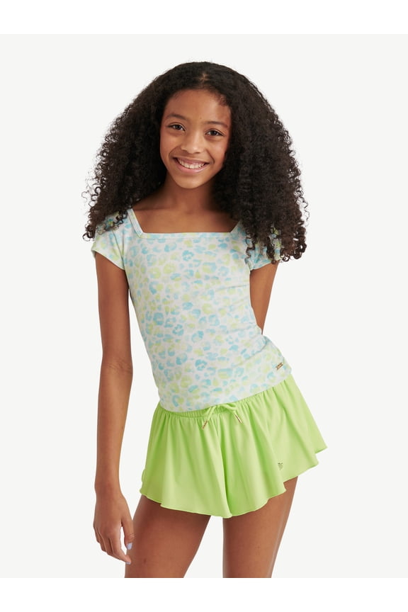 Girls Short Sleeve Active Top, Sizes XS - XLP